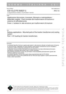 CEI CLC/TS 50537-1