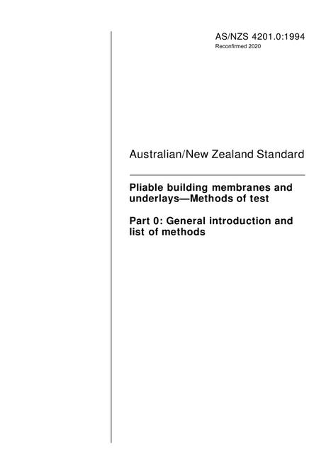 AS/NZS 4201.0:1994