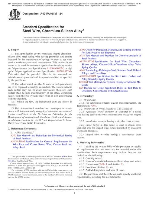 ASTM A401/A401M-24