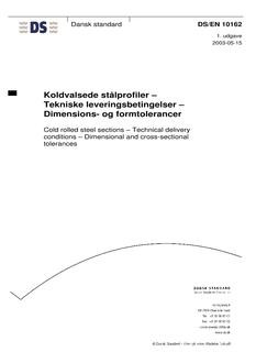 DANSK DS/EN 10162