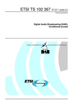 ETSI TS 102 367