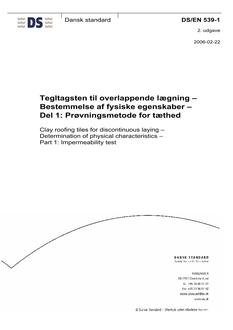 DANSK DS/EN 539-1