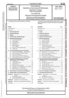 VDI VDI 3803 BLATT 1