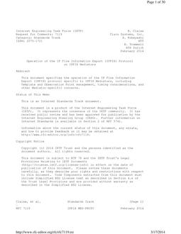 IETF RFC 7119