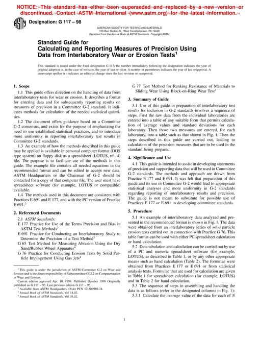 ASTM G117-98