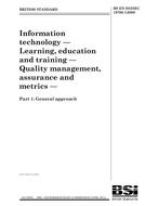 BS EN ISO/IEC 19796-1:2009