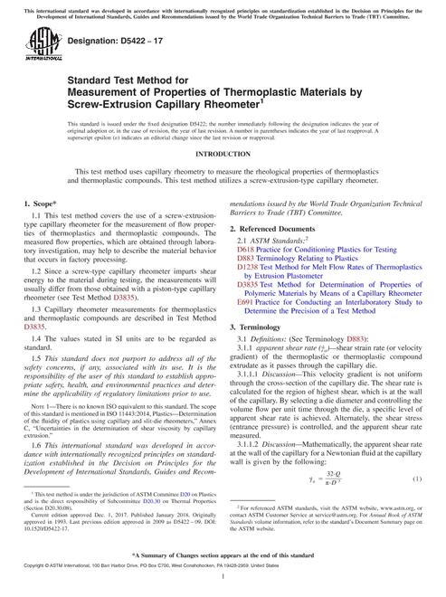 ASTM D5422-17