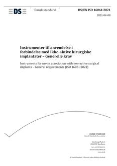 DANSK DS/EN ISO 16061