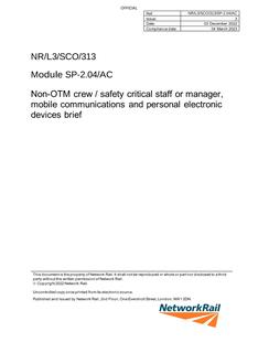 NR NR/L3/SCO/313/SP-2.04/AC ISSUE 3