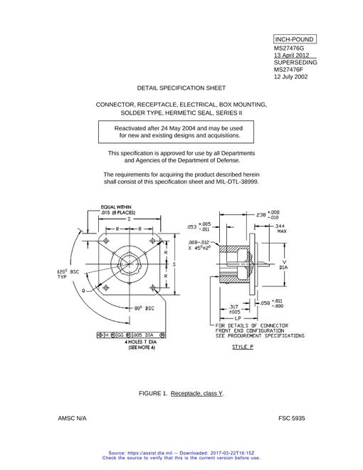 MIL MS27476G