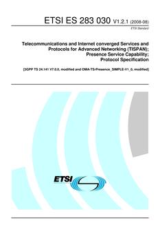 ETSI ES 283 030