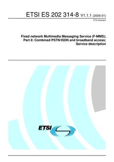 ETSI ES 202 314-8