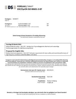 DANSK DSF/FPREN ISO 80601-2-87