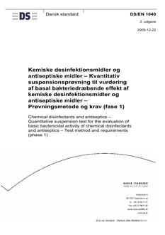 DANSK DS/EN 1040