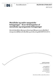 DANSK DS/EN ISO 27830