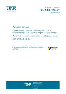 AENOR UNE-EN ISO 12944-7