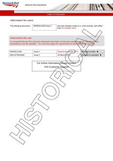 NR NR/L3/TRK/4900 ISSUE 1