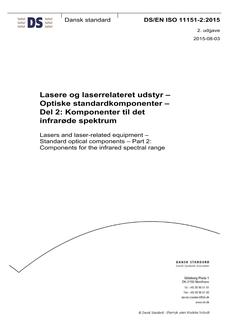 DANSK DS/EN ISO 11151-2