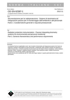 CEI EN 62387-1