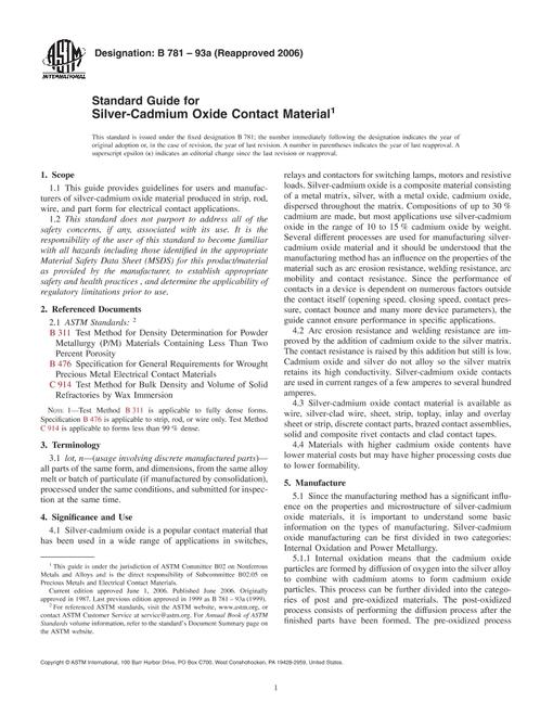 ASTM B781-93a(2006)