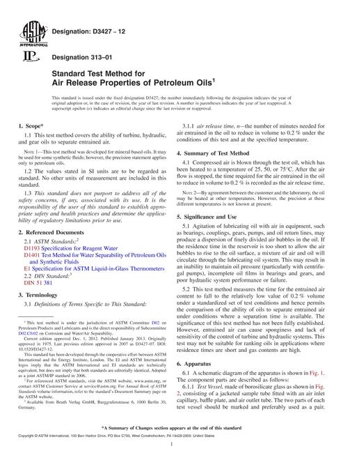 ASTM D3427-12