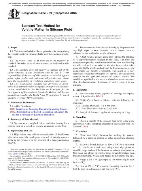 ASTM D4559-99(2018)