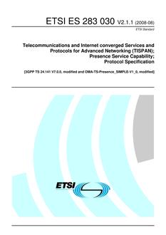 ETSI ES 283 030
