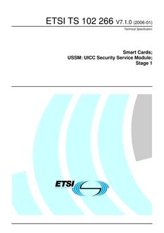 ETSI TS 102 266