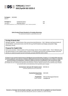 DANSK DSF/FPREN ISO 3233-2