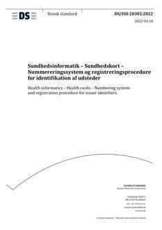 DANSK DS/ISO 20302