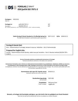 DANSK DSF/PREN ISO 7971-3