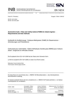 SNV SN EN 14214