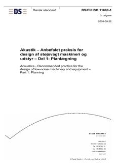 DANSK DS/EN ISO 11688-1