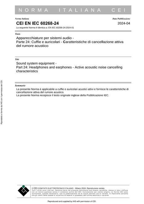 CEI EN IEC 60268-24