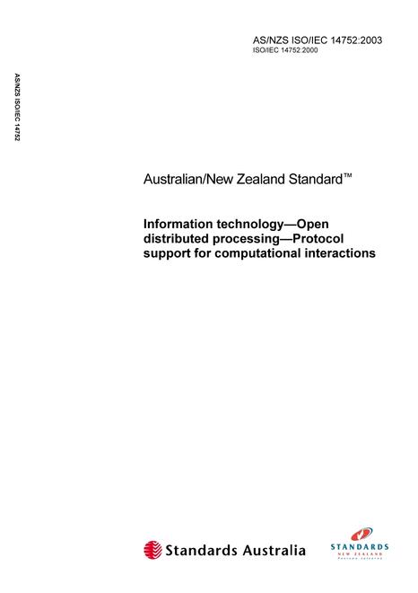 AS/NZS ISO/IEC 14752:2003