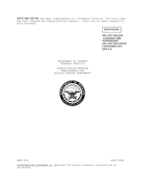 MIL MIL-STD-792E