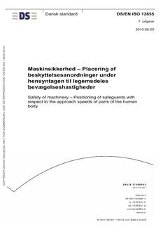 DANSK DS/EN ISO 13855