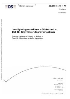 DANSK DS/EN 474-10 + A1