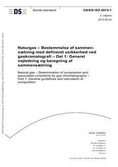 DANSK DS/EN ISO 6974-1
