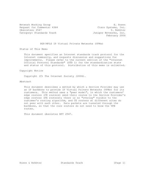 IETF RFC 4364