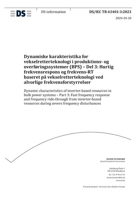 DANSK DS/IEC TR 63401-3