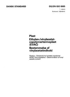 DANSK DS/EN ISO 8985