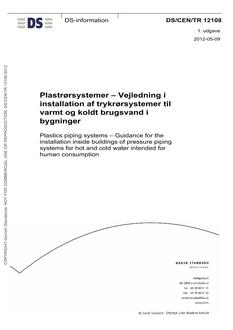 DANSK DS/CEN/TR 12108