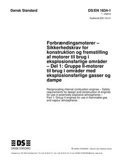 DANSK DS/EN 1834-1
