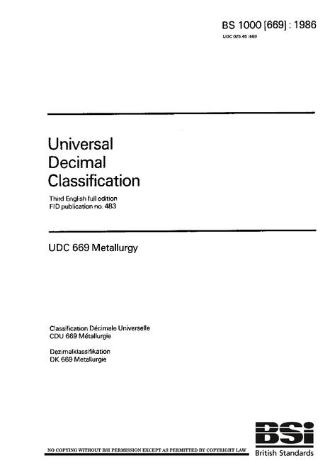 BS 1000[669]:1986