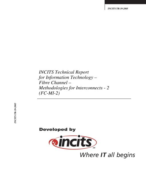 INCITS TR-39-2005