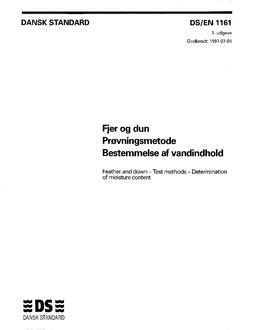 DANSK DS/EN 1161