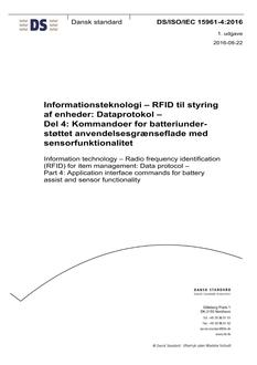 DANSK DS/ISO/IEC 15961-4