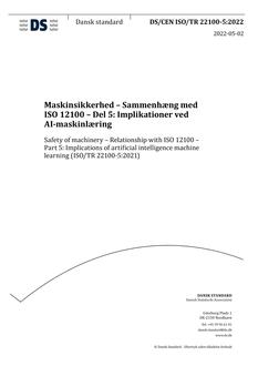 DANSK DS/CEN ISO/TR 22100-5