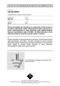 CEI EN 50401